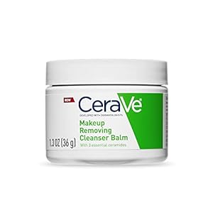 CeraVe Cleansing Balm for Sensitive Skin | Hydrating Makeup Remover with Ceramides and Plant-based Jojoba Oil for Face | Non-Comedogenic Fragrance Free Non-Greasy