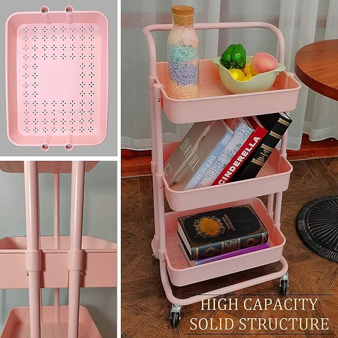 3 Tier Trolley Storage space-saving trolley for bedroom