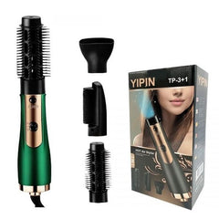 best 3 in 1 hot air Brush  affordable Hair Styling tool hair curler and straightener combo hair dryer brush with concentrator nozzle